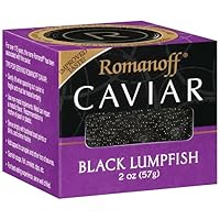 Romanoff Caviar, Black Lumpfish, 2 Oz., (Pack of 3)