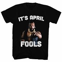 Mr. T 1980s Wrestler Boxer Comical Funny It's April Fool Adult T-Shirt Tee