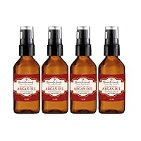 Pure Organic Argan Oil Moisturizer With Frankincense & Myrrh For Hair Skin Nails Beard & Scars Virgin Moroccan Serum Natural Anointing Oil Gifts of the Magi 1oz - 4 PACK