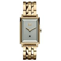 MVMT Signature Square Watches for Women - Premium Minimalist Women’s Watch - Analog, Stainless Steel, 5 ATM/50 Meters Water Resistance - Interchangeable Band - 24mm/26mm