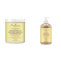 SheaMoisture Leave In Conditioner Conditioner & Conditioner 100% Pure Jamaican Black Castor Oil to Intensely Smooth and Nourish Hair with Shea Butter, Peppermint and Apple Cider Vinegar 13 oz