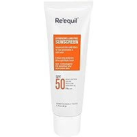 RE' EQUIL Oxybenzone and OMC Free Sunscreen for Oily, Sensitive & Acne Prone Skin, SPF 50 PA+++ - 50g