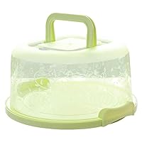 10 Inch Cake Carrier Stand, Portable Cake Box Cake Containers Cake Holder with Lid Handle for Transport Pies Nuts Fruit Cupcake (Green) 10 Inch Cake Carrier Stand, Portable Cake Box Cake Containers Cake Holder with Lid Handle for Transport Pies Nuts Fruit Cupcake (Green)