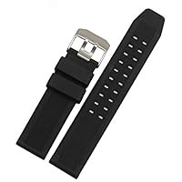 7251 3050 Rubber Watch Band Black 23mm Waterproof Silicone Strap Fits For luminox 3051 6402 3080 8800