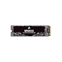 Corsair MP600 GS 1TB PCIe Gen4 x4 NVMe M.2 SSD – High-Density TLC NAND – M.2 2280 – DirectStorage Compatible - Up to 4,800MB/sec – Great for PCIe 4.0 Notebooks - Black
