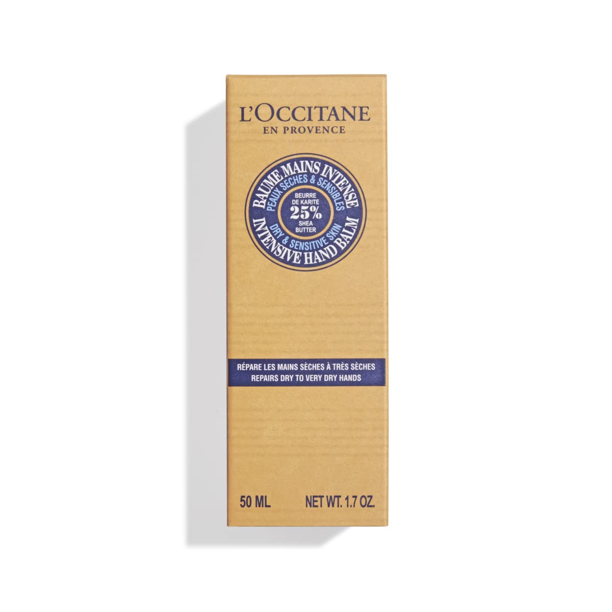 L'Occitane Nourishing & Intensive Hand Balm with 25% Organic Shea Butter and Allantoin, Net Wt. 1.7 oz.