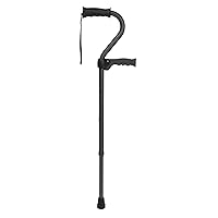 Carex Stand Assist Walking Cane - Includes Secondary Flip Down Handle for Added Support - Uplift Cane and Walking Stick for Seniors, Elderly, Disabled