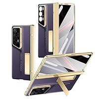 Smartphone Flip Cases Compatible with Huawei Honor Magic V2 RSR Case, Cellphone Flip Case ,[Electroplated Phone Case][Screen Protector] Rugged Shockproof 360 Full Protective Phone Cover+Kickstand Prot