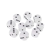 10Pcs 16mm Six Sided Dices Beads for Dungeons & Dragon D&D RPG Poly Desktop F Dice Tray Pink