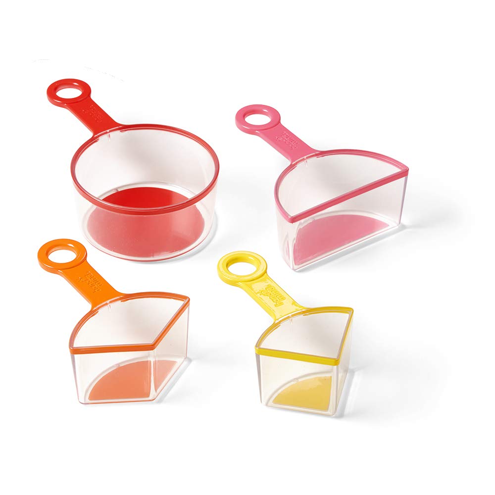 hand2mind Rainbow Fraction Measuring Cups, Fraction Manipulatives, Kids Measuring Cups, Baking Supplies For Kids, Visual Measuring Cups, Unit Fraction, For Kids Kitchen, Montessori Kitchen (Set of 4)