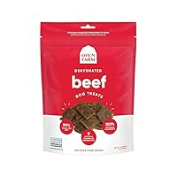 Open Farm Dehydrated Beef Grain-Free Dog Treats, 100% Grass-Fed Beef Recipe with Natural Simple Ingredients and No Artificial Flavors or Preservatives, 4.5 oz