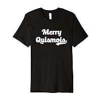 Merry Quismois Funny Christmas Meme Viral Joke Matching PJs Premium T-Shirt