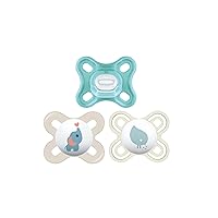 MAM Pacifier Newborn Variety Pack (1 Comfort, 1 Perfect Start, 1 Newborn Original Start) Best Pacifier for Breastfed Babies, 0-3 Months, Unisex, 3-Pack