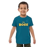 Organic Cotton Kids t-Shirt, Casual Kids Shirt, The boss, kr8vsosllc,