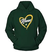 FanPrint Northern Michigan Wildcats - Heart Shape - Nana - University Team Logo Gift T-Shirt