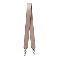 Replacement Purse Straps Leather Crossbody Straps for Purses, Shoulder Bag, Handbags Silver Clasp Taupe
