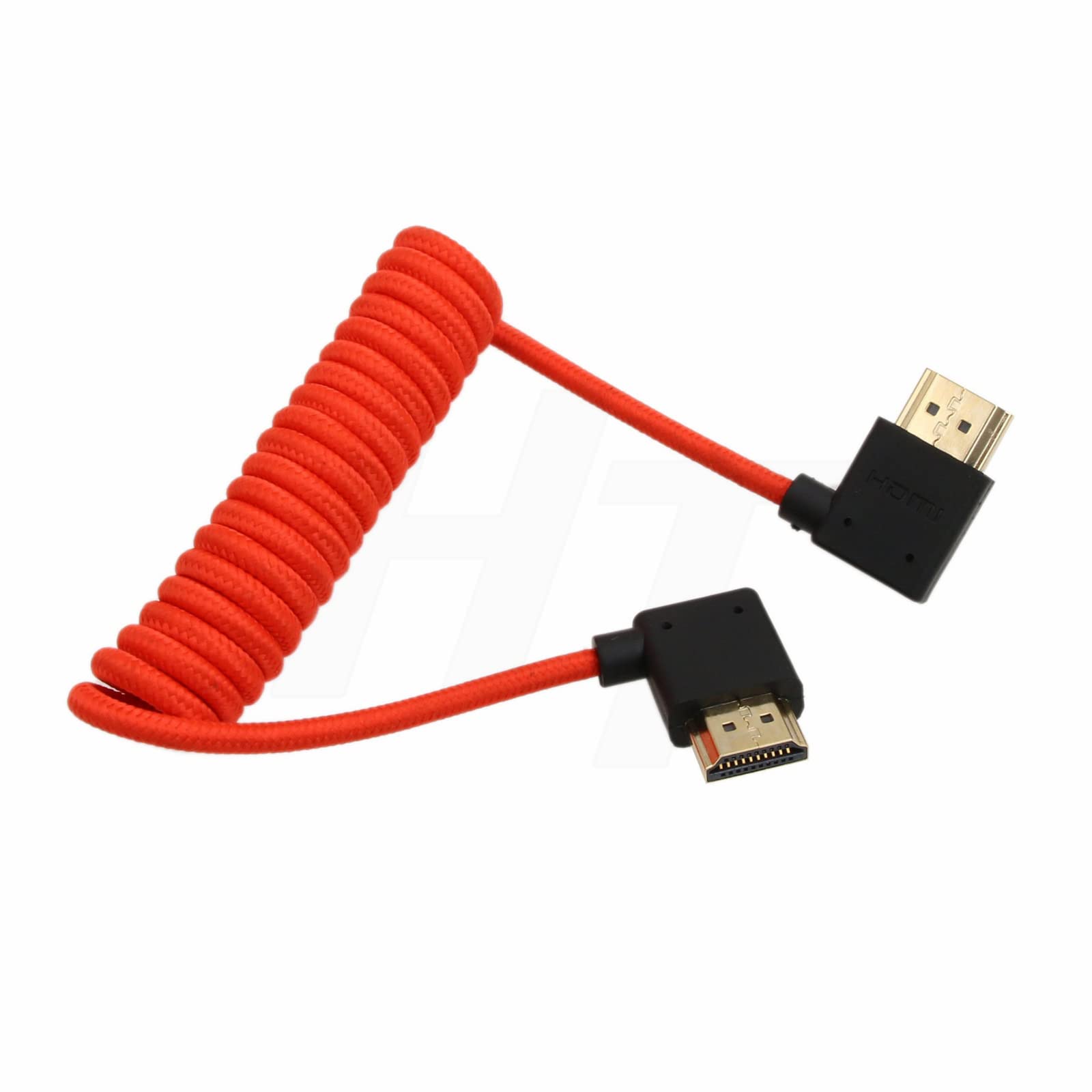 HangTon HDMI 2.1 HDMI 4K 120fps 8K 60fps Cable for ATOMOS Ninja V Sony A7siii Canon C300 C500 Ronin RS2 Monitor Camera Right Left Angle Type A Braided Coiled