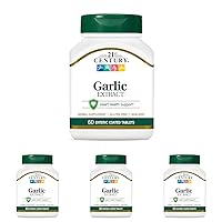 21st Century Garlic (odorless) Tablets, 60 Count (21840) (Pack of 4)