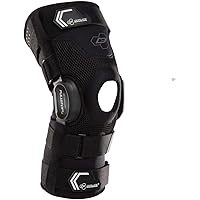 DonJoy Performance Bionic Fullstop ACL Knee Brace – 4 Points of Leverage Hinged Knee Support for Ligament Protection, Injuries, Prevent Knee Hyperextension for Football, Soccer, Lacrosse, Contact Sports
