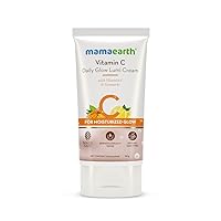 Mamaearth Vitamin C Daily Glow Lumi Cream with Vitamin C & Turmeric for Moisturizing Glow, Moisturizer with Highlighter - 30 g