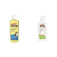 Palmer's Cocoa Butter Moisturizing Body Oil and Massage Lotion for Stretch Marks with Vitamin E, Shea Butter, and Natural Oils, 8.5 Ounces Each