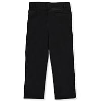 French Toast Little Boys' Pleated Wrinkle No More Double Knee Pants (Sizes 4 - Black