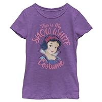 Disney Kids Snow White This is My Costume Halloween Girls Heather T-Shirt