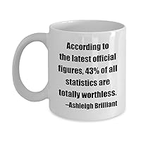 Funny Coffee Mug - According to the latest official figures, 43% of all statistics are. - White 11oz
