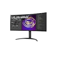 LG 34WP85C-B 34-inch Curved 21:9 UltraWide QHD (3440x1440) IPS Display with USB Type C (90W Power delivery), DCI-P3 95% Color Gamut with HDR 10 and Tilt/Height Adjustable Stand
