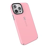 Speck iPhone 13 Pro Max Case - Drop Protection Fits iPhone 12 Pro Max & iPhone 13 Pro Max Cases - Built for MagSafe, Scratch Resistant, Soft Touch Coating - Rosy Pink, Cathedral Grey CandyShell Pro