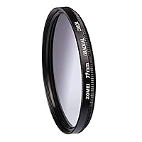 ZOMEI 77mm Graduated Gradual Neutral Density Filter Grey for Canon Nikon Sony Pentax Camera Lens