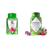 Vitafusion Vitamin B12 Gummy Vitamins 140 Count and Adult Gummy Vitamins for Men Berry Flavored 150 Count