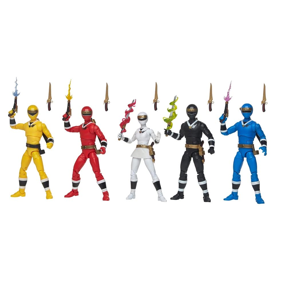 Power Rangers Lightning Collection 5-Pack Alien Rangers of Aquitar 6-inch Action Figures, Toys Kids Ages 4 and Up (Amazon Exclusive)