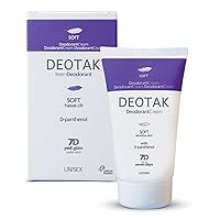 Deotak Cream Deodorant Soft, Contains 7D Panthenol 35 ml, 1.2 oz
