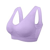 Sport Bras for Women Comfort Seamless Wireless Sleep Yoga Fit with Removable Pads Large Size Bras