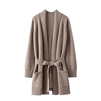 Autumn Winter Cashmere Cardigan Knitted Sweater Women's Soft Loose Cardigans