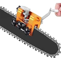 Chainsaw Sharpener,Chainsaw Sharpening Jig,Portable Aluminum Alloy Chainsaw Chains Grinding Tool Chains Sharpening Jig Home Hand Operated Chains Sharpener (Size : B)