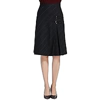 Women's Plaid Midi Skirt Retro High Waist A Line Umbrella Skirt Ladies Office Skirt for Spring Autumn