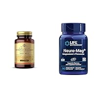 Methylcobalamin Vitamin B12 5000 mcg Nuggets - Supports Energy, Active B12 Form, Non-GMO & Life Extension Neuro-mag Magnesium L-threonate, Magnesium L-threonate, Brain Health