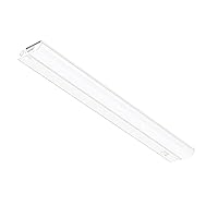 GETINLIGHT Dimmable Hardwired Only Under Cabinet LED Lights, 24-inch, Soft White(3000K), Matte White Finished, ETL Listed, IN-0201-13-WH