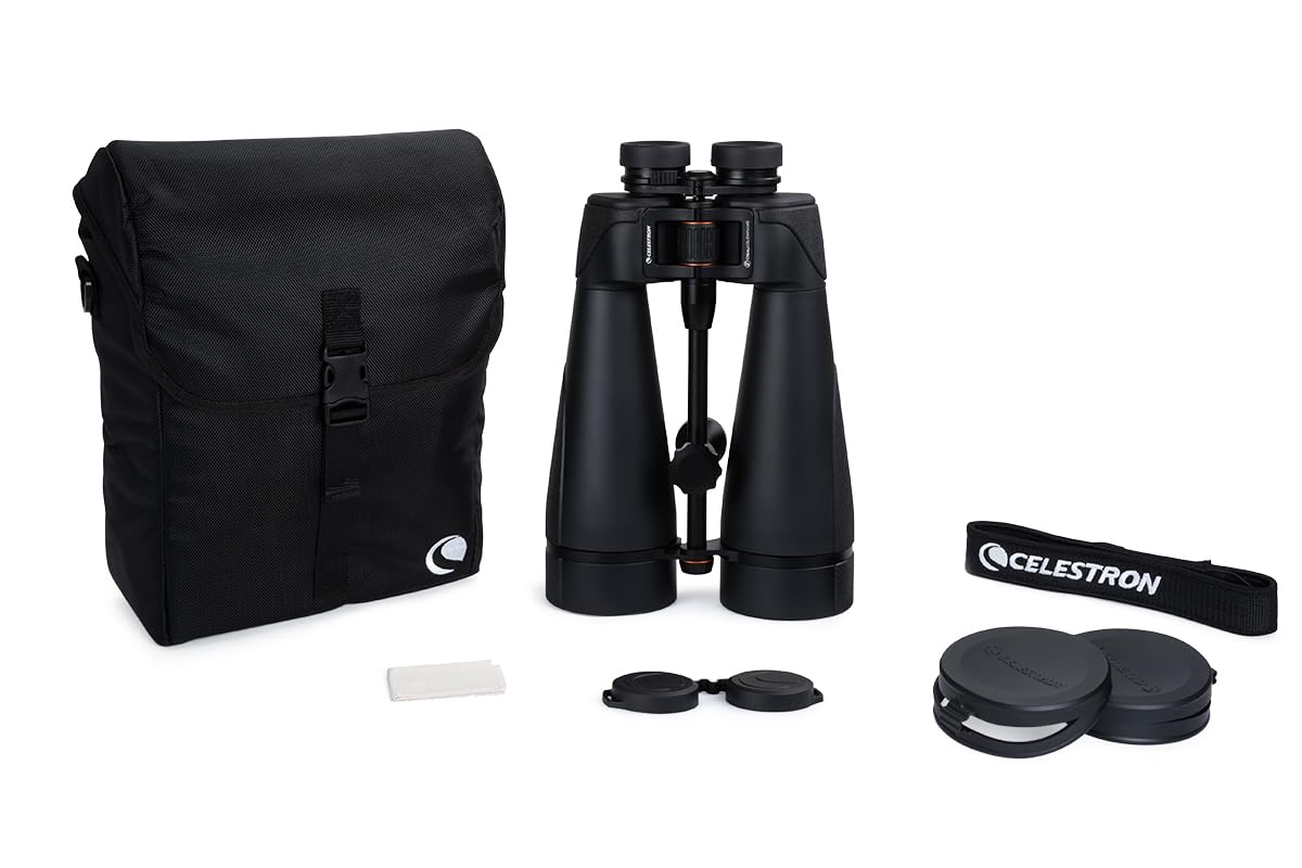 Celestron – SkyMaster Pro ED 20x80 Binocular – Astronomy Binocular with ED Glass – Large Aperture for Long Distance Viewing – Fully Multi-coated XLT Coating – Tripod Adapter and Carrying Case Included