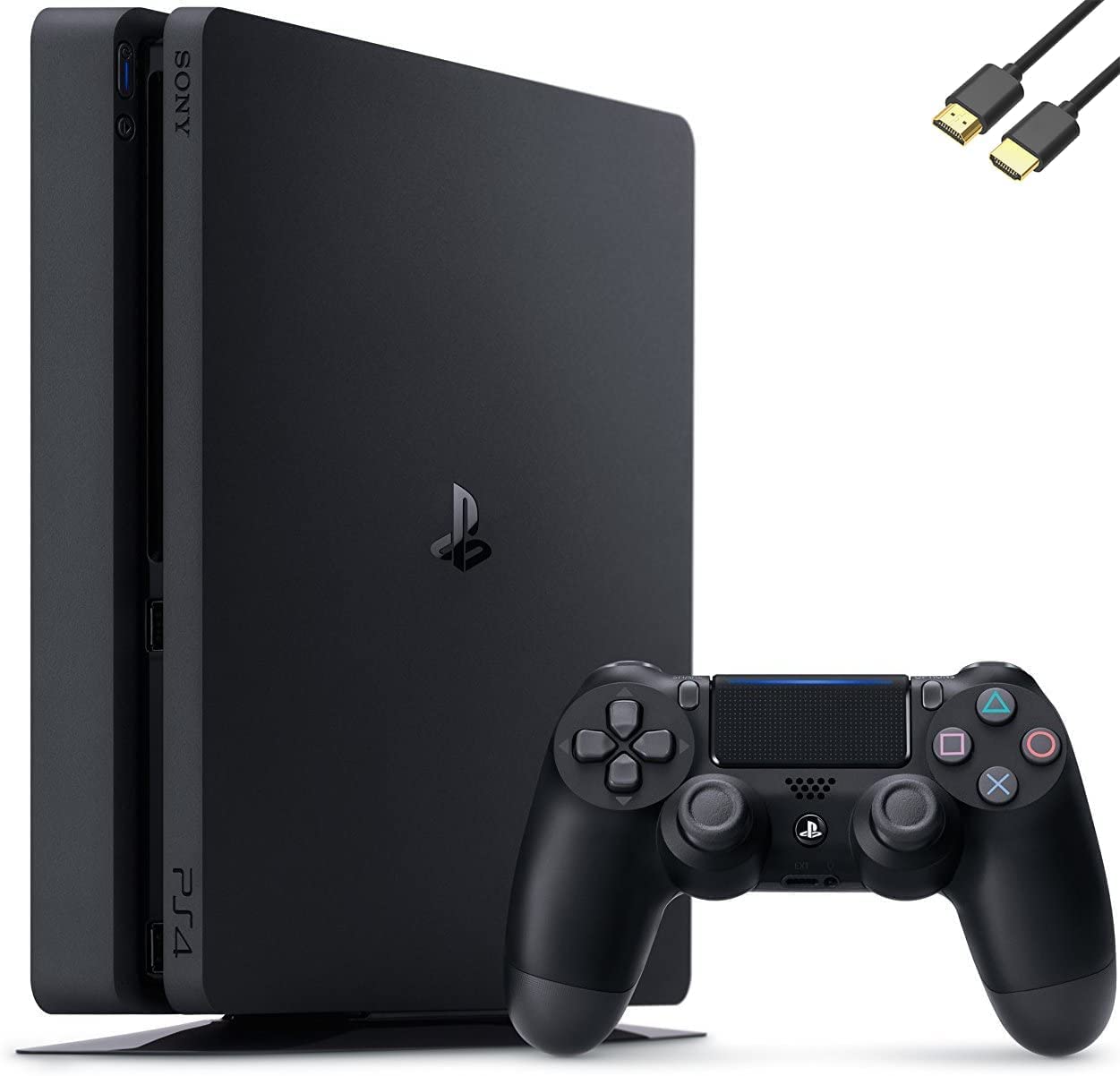 Newest Playstation 4 1TB Slim PS4 Gaming Console, Wi-Fi 5, Bluetooth 4.0 with U Deal HDMI (Renewed)