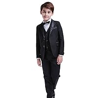UMISS Boys' 3 Pieces Suit Two Buttons Wedding Prom Party Tuxedo