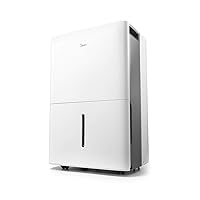 MIDEA MAD35C1ZWS Dehumidifier for up to 3000 Sq Ft with Reusable Air Filter, Ideal for Basement, Bedroom, Bathroom, 35 Pint-2019 DOE (Previous 50 Pint), White (Renewed)
