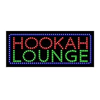 LED Hookah Lounge Sign for Business, Super Bright LED Open Sign for Hookah Lounge, Electric Advertising Display Sign for Hookah Bar Business Shop Store Window Decor.