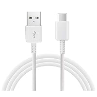 Original 10ft USB-C Cable for ARCHOS 55 Graphite with Fast Charging and Data Transfer. (White 3M)