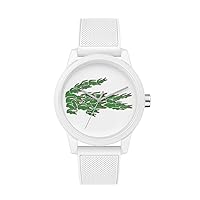 Lacoste Analogue Quartz Watch for Men with White Silicone Bracelet - 2011039