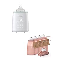 Momcozy Silicone Milk Storage Bags 5pcs & Momcozy Smart Bottle Warmer