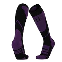 Wool Ski Socks, Cold Weather Socks for Snowboarding, Snow, Winter, Thermal Knee-high Warm Socks, Hunting,Hike