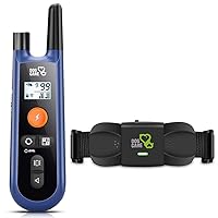 Dog Training Collar for Large Medium Small Dogs with 1800 Feet Remote Range, Rechargeable Dog Shock Collar with Beep, Vibration and Shock Modes, Safety Keypad Lock, Rainproof, Blue